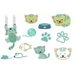 Stickserie Kitty Cat